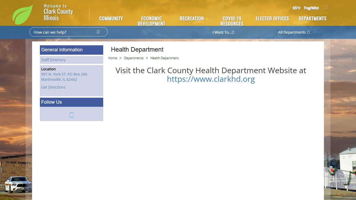 The Official Website of Clark County, IL - Health Department