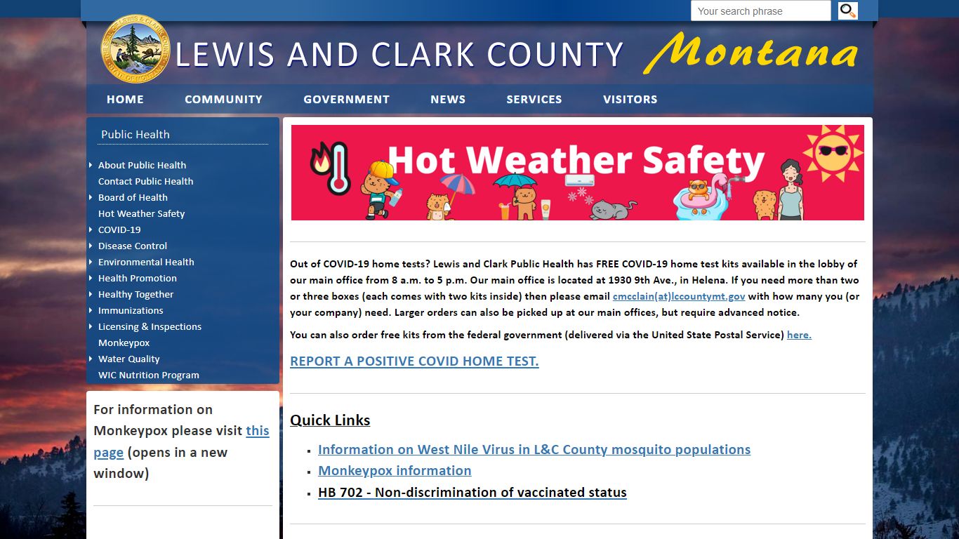 Lewis and Clark County: Public Health